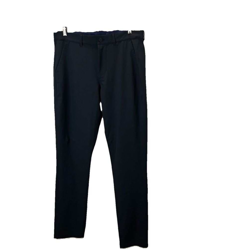Mizzen Main Helmsman Slim Pants Mens Size 34X34 Black Stretch Dress Golf